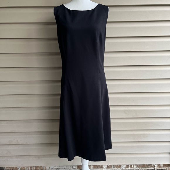 Talbots Dresses & Skirts - •Talbots• Black Ponte Knit Sleeveless A-Line Dress - Size 16